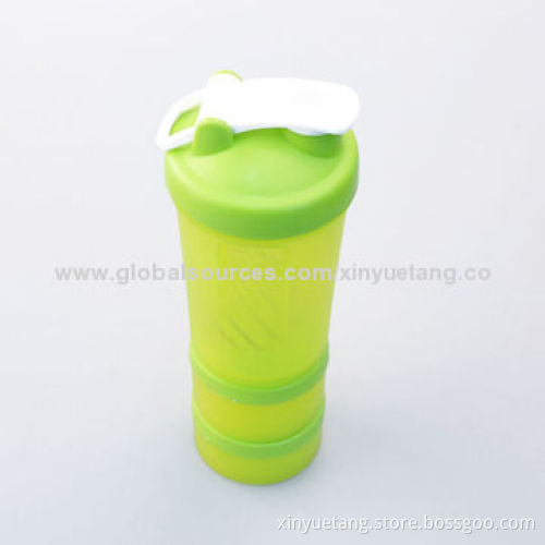 450mL New Design Protein Shaker with Compartment, Made of PP and PENew